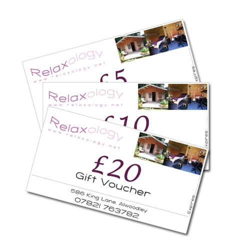 Gift vouchers available in £20, £10 and £5 denominations